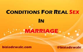 conditions for sex