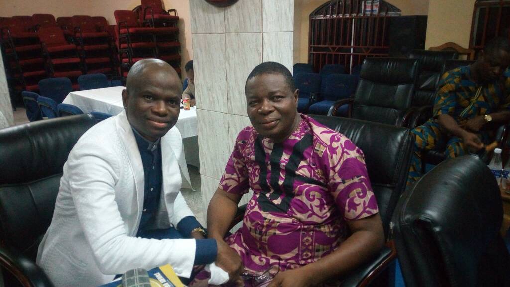 Pastor Bisi Adewale with National President of Men fellowship Church Of God Mission Int’l