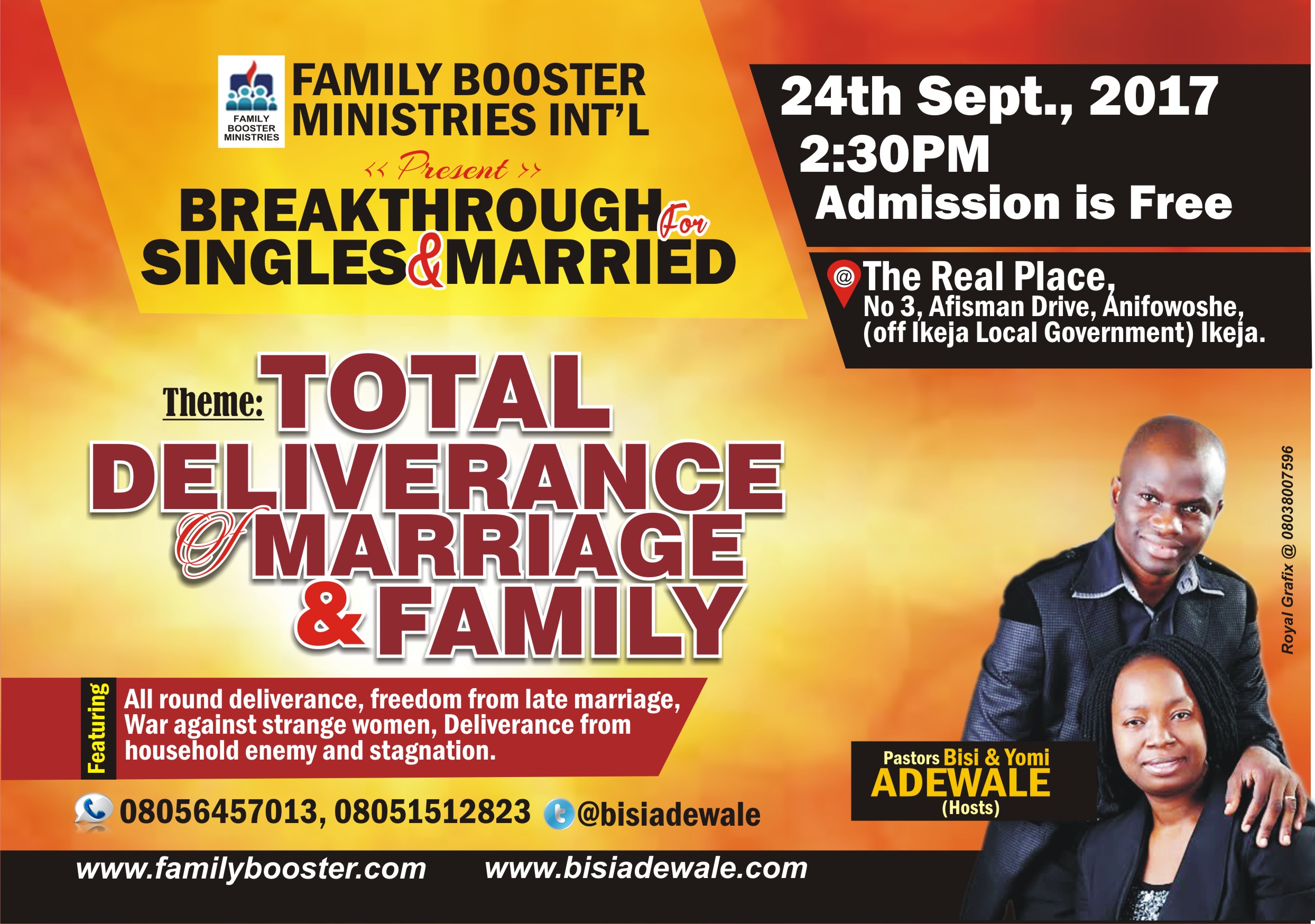 Family booster Ministry 30 days prayer and fasting - Day 11