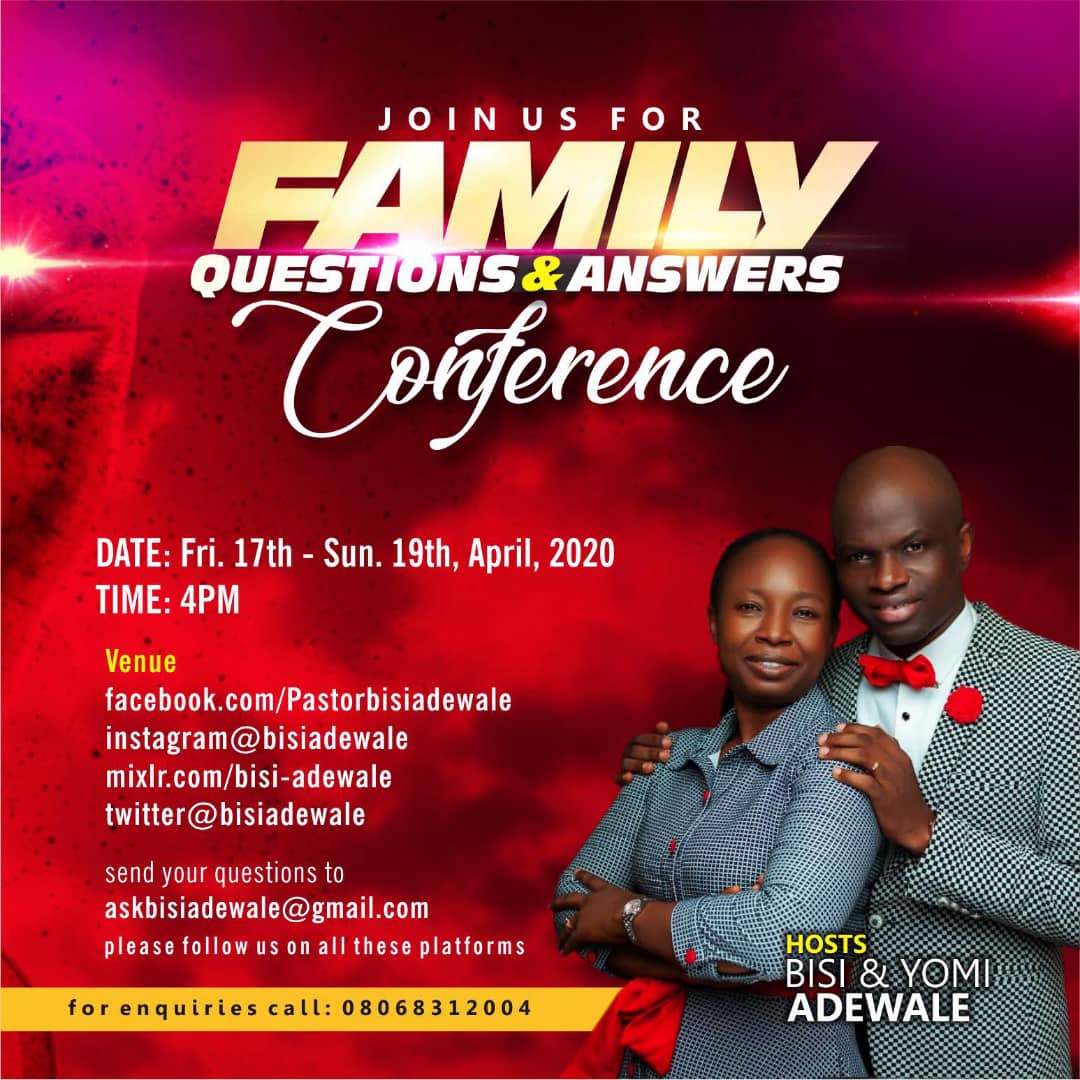 JOIN US FOR FAMILY QUESTIONS AND ANSWERS CONFERENCE
